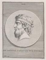 KG 12410
          <br/>
          Toutes le Medailles, Monuments, & Bas-Reliëfs, qui se voyent dans la Nouvelle Edition de Cesars de l'Empereur Julien traduits par Mr. de Spanheim (1727).
          <br/>
          <em>Picart, Etienne (Le Romain) (1632-1721)</em>